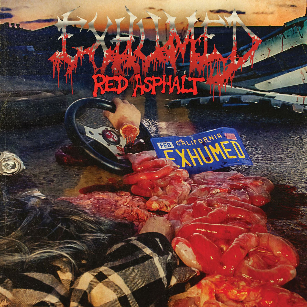 Exhumed – Red Asphalt (Blood Red Vinyl) — record image 1