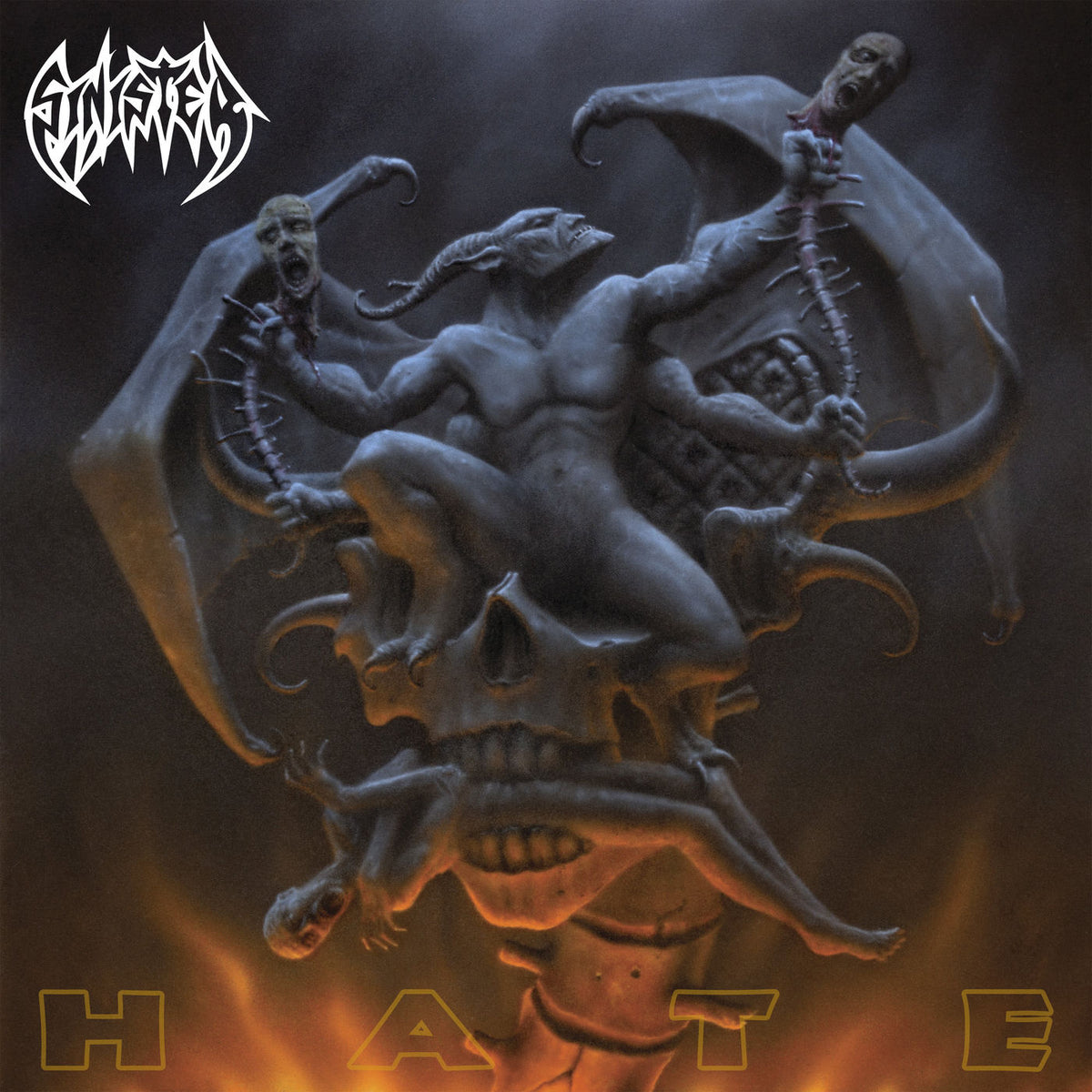 Sinister – HATE (COLOURED VINYL) vinyl record cover
