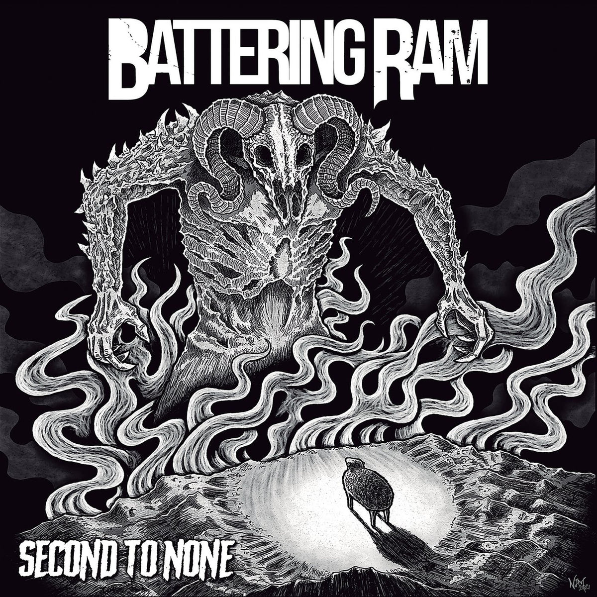 Battering Ram – Second To None vinyl record cover
