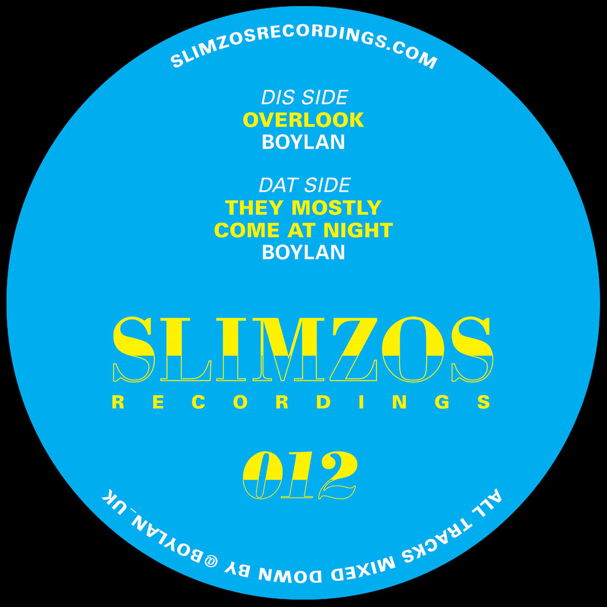 Boylan – Overlook / They Mostly Come At Night vinyl cover