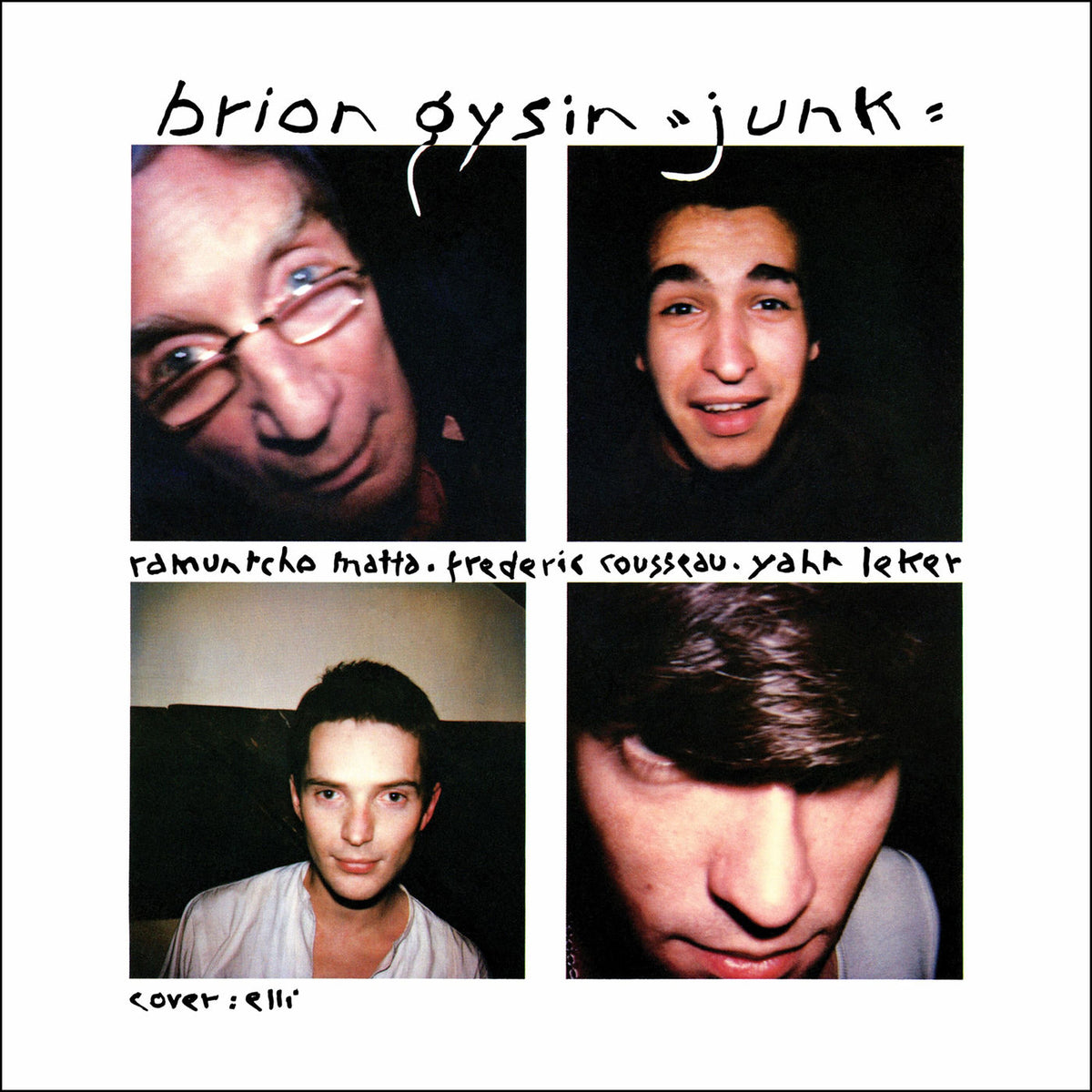 Brion Gysin – Junk vinyl cover