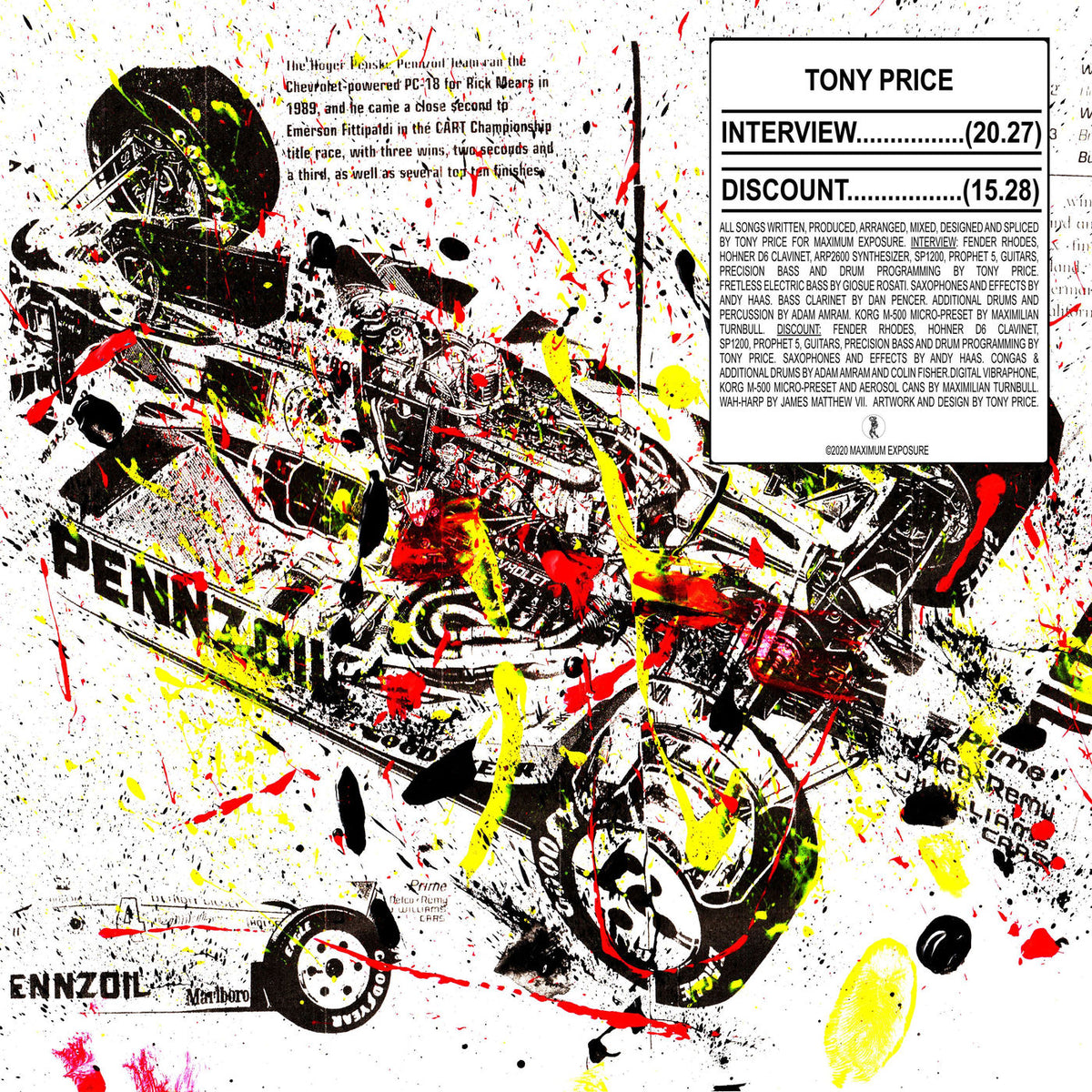 Tony Price – Interview/Discount vinyl cover