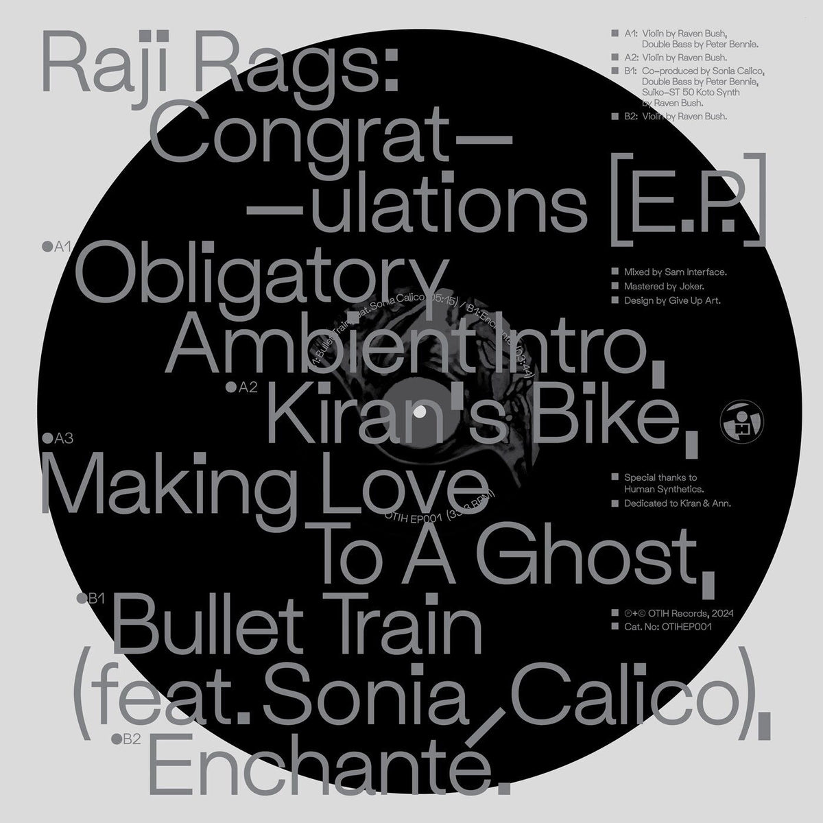 Raji Rags – Congratulations vinyl cover
