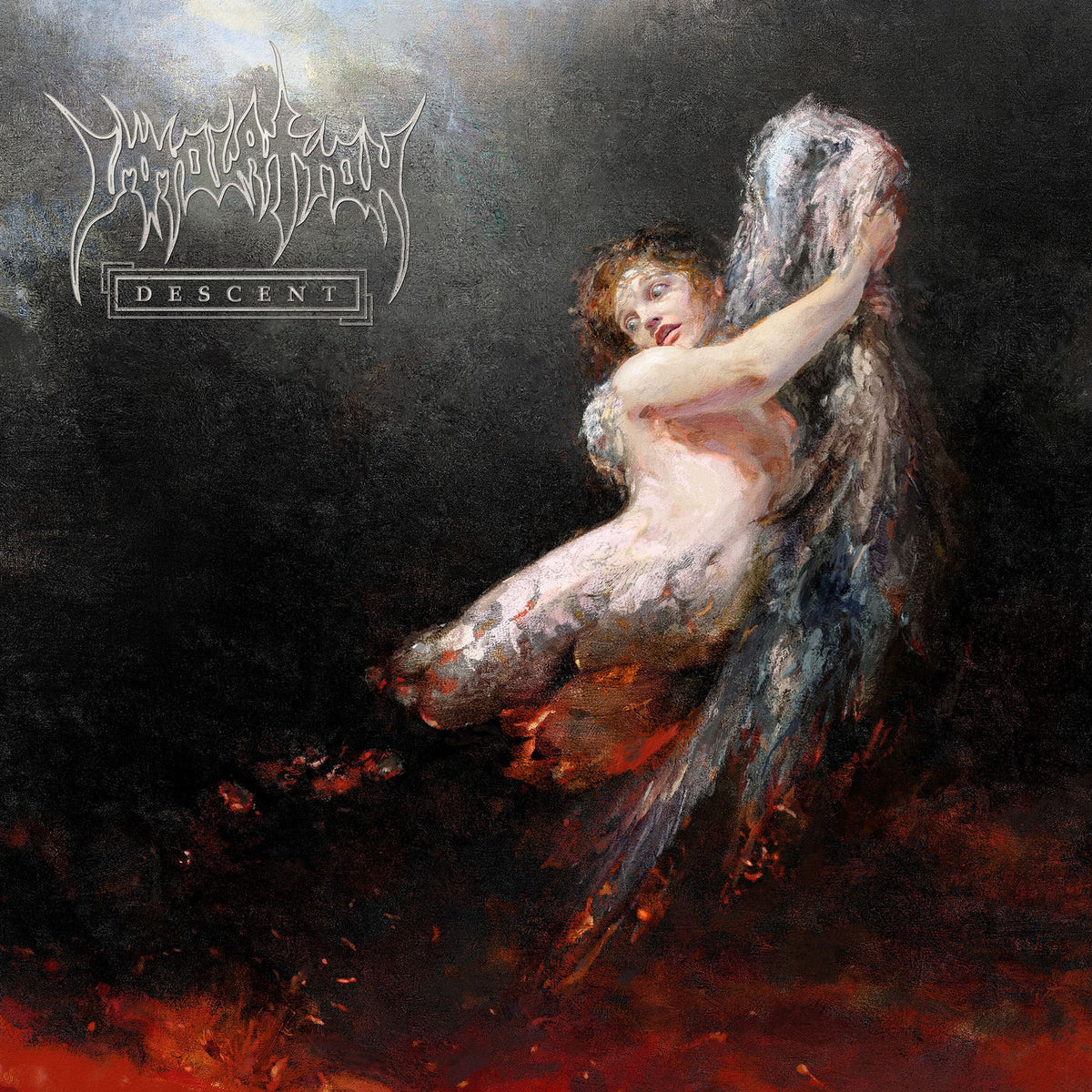 Immolation – Descent vinyl record cover