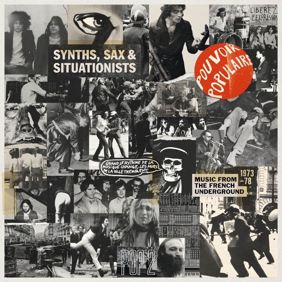 Various Artists – Synths, Sax & Situationists vinyl record cover
