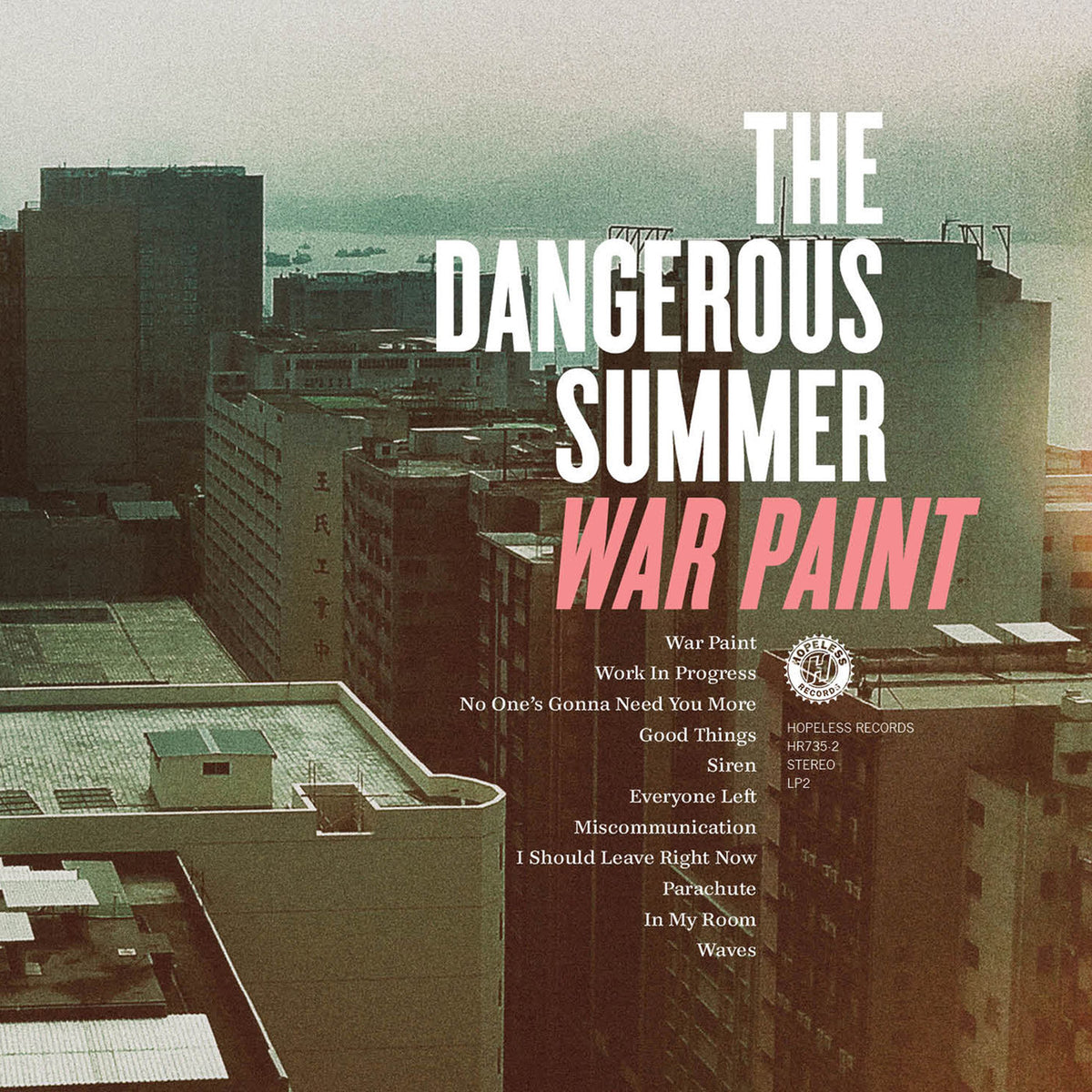 The Dangerous Summer – War Paint vinyl cover