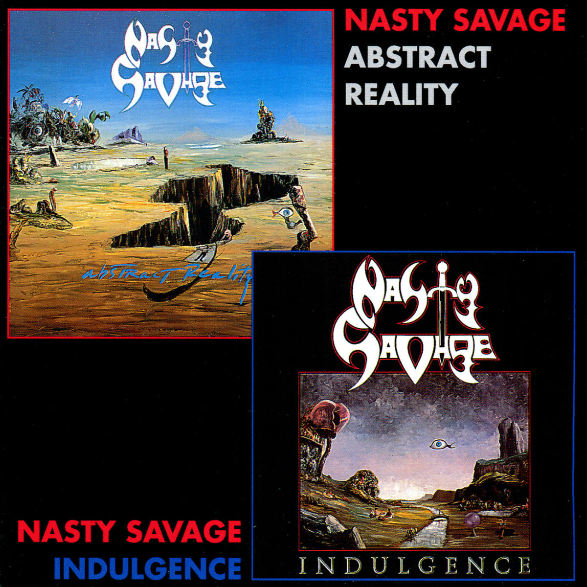 Nasty Savage – Abstract Reality vinyl record cover