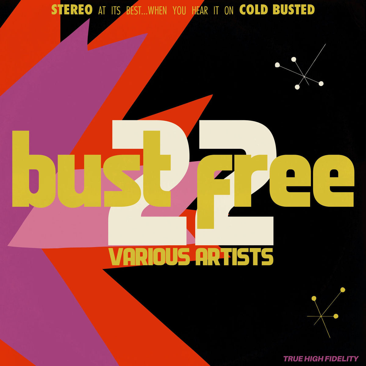 Various Artists – Bust Free 22 (MARBLED WHITE & PINK 180 GRAM VINYL) vinyl record cover