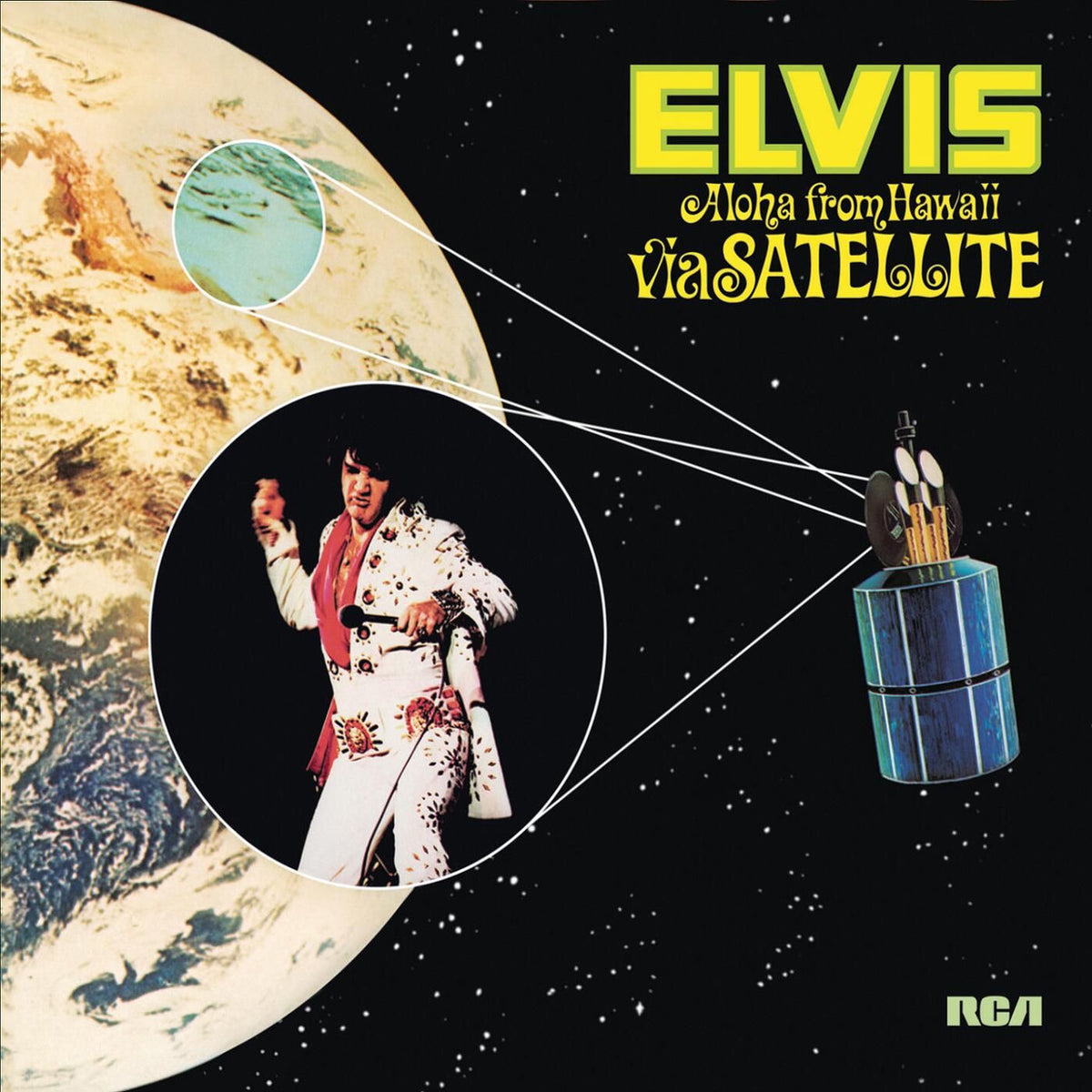 Elvis Presley – Aloha from Hawaii Via Satellite vinyl record cover