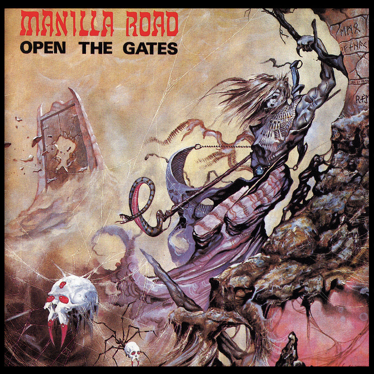 Manilla Road – Open the Gates (Coloured Vinyl) vinyl record cover