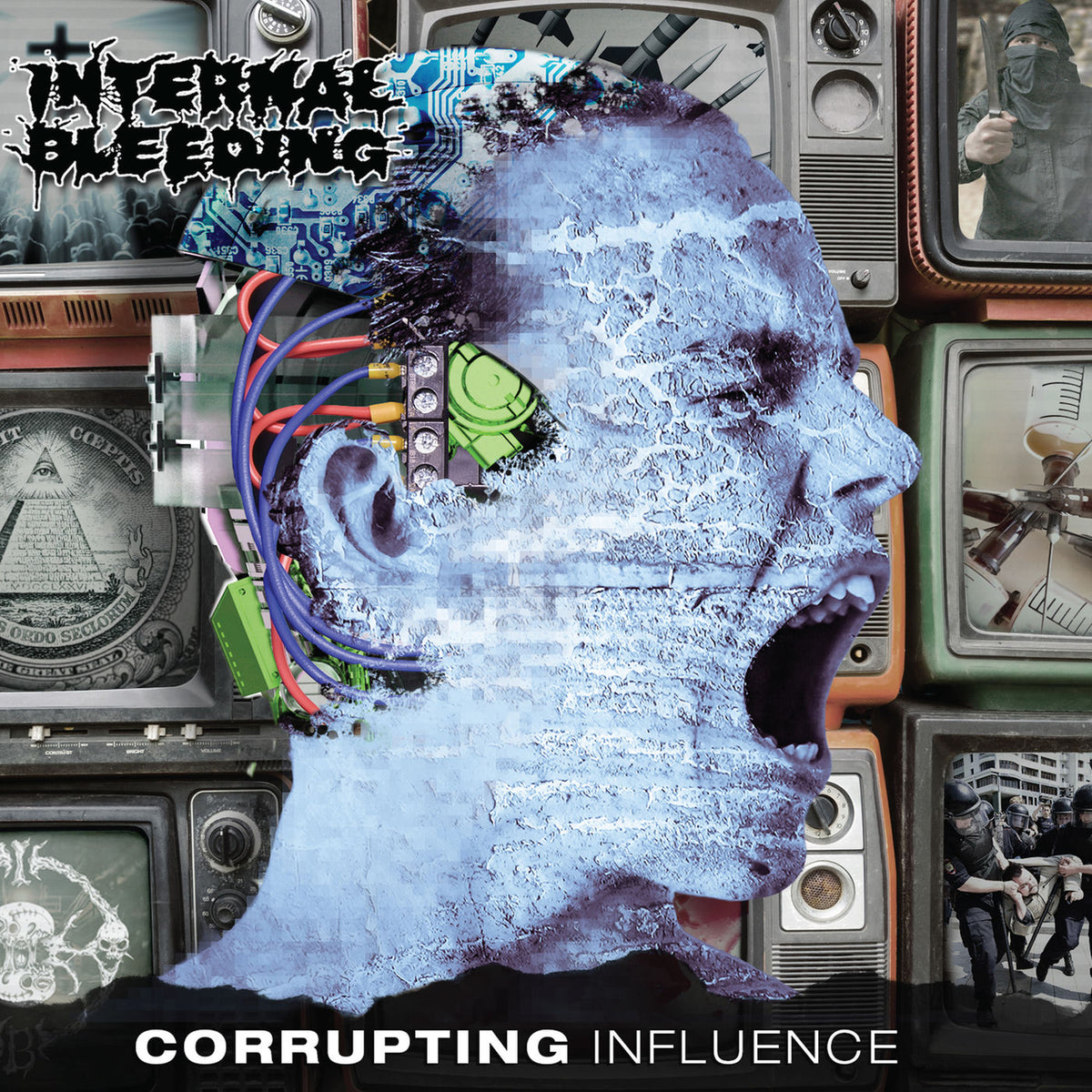 Internal Bleeding – Corrupting Influence vinyl record cover