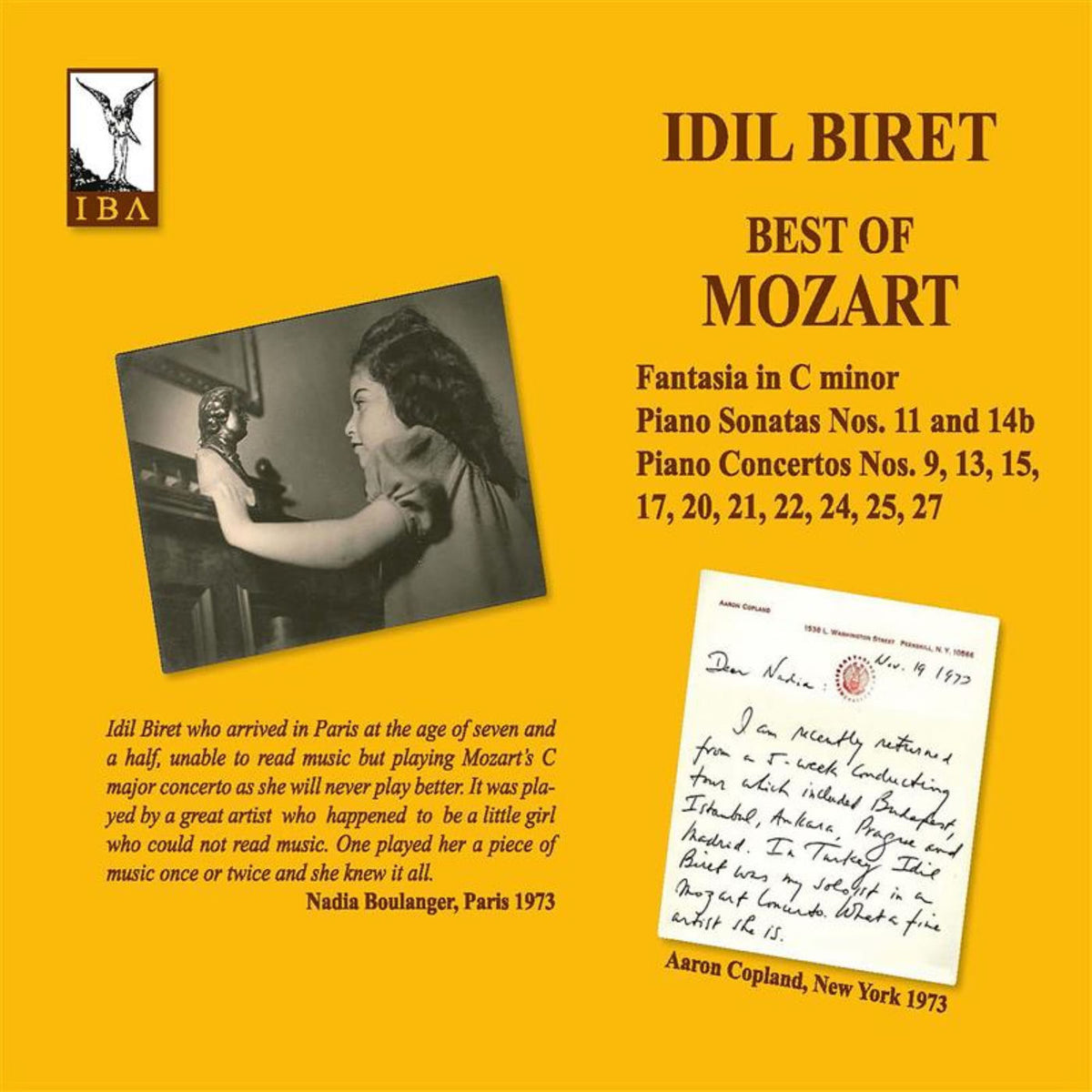 Idil Biret – Best of Mozart vinyl cover