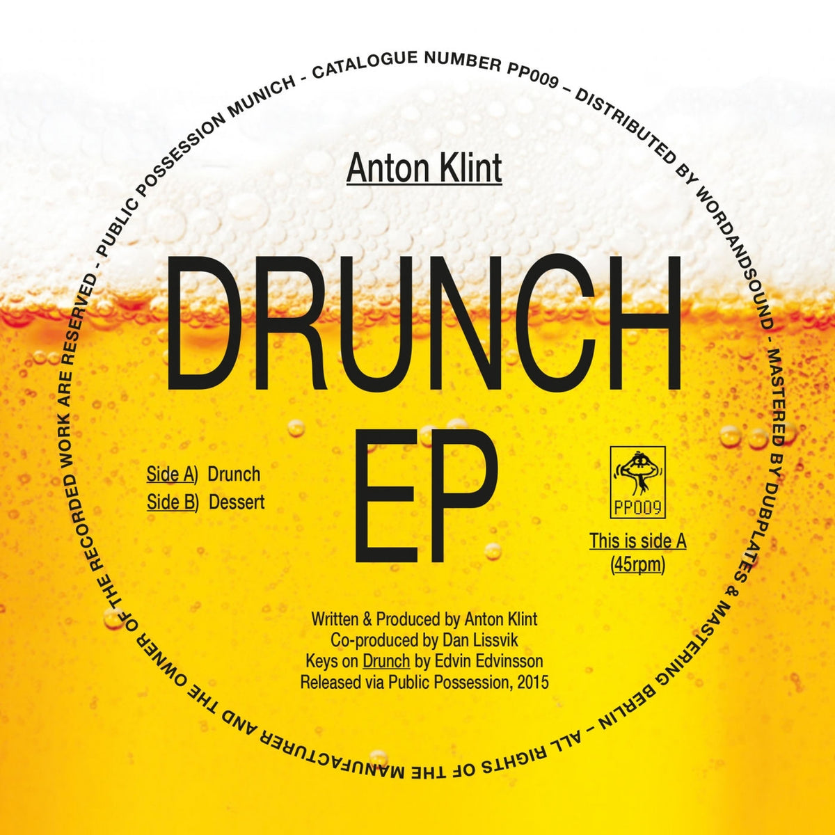Anton Klint – Drunch EP vinyl cover