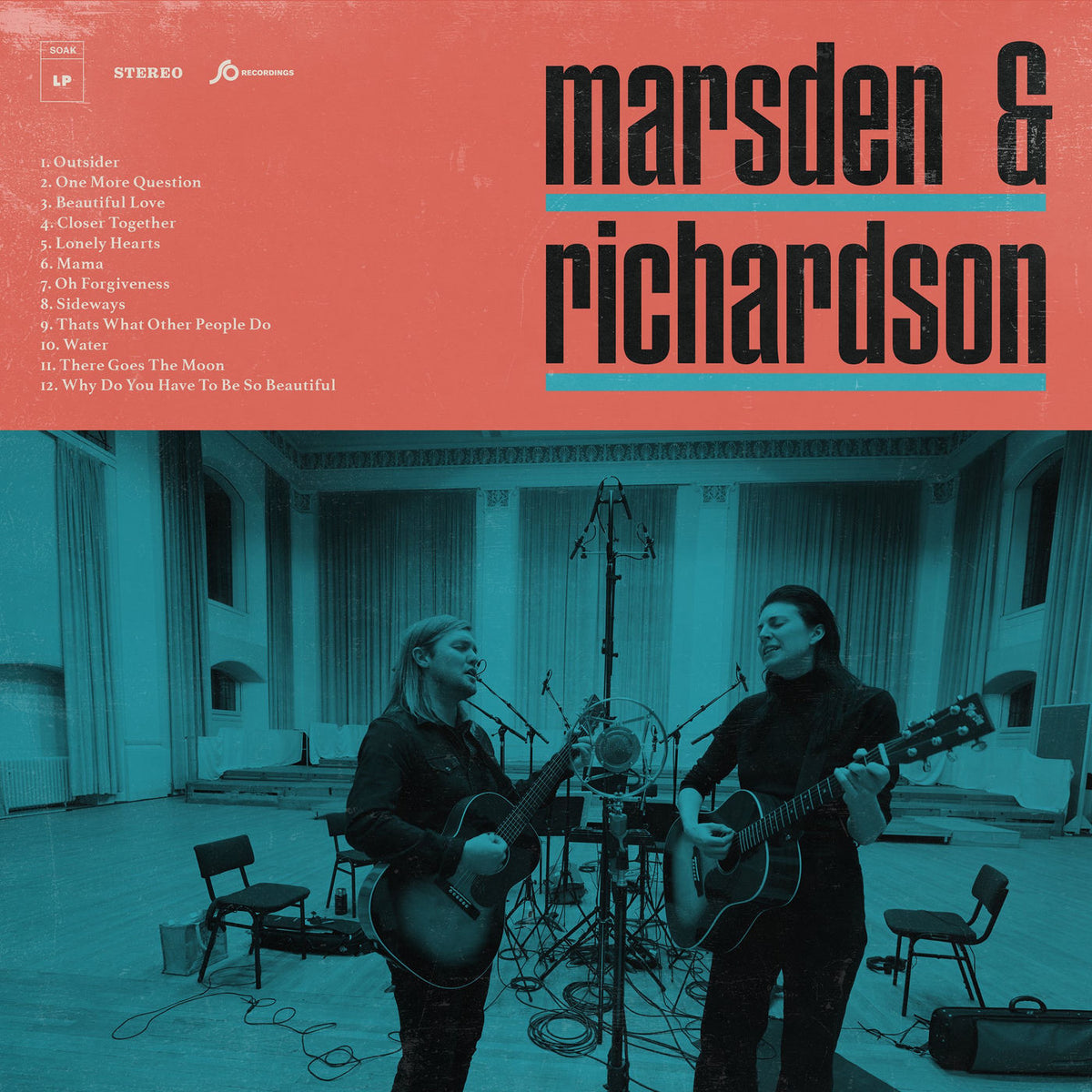 Marsden & Richardson – Marsden & Richardson (LIMITED TRANSLUCENT BLUE COLOURED VINYL) vinyl record cover