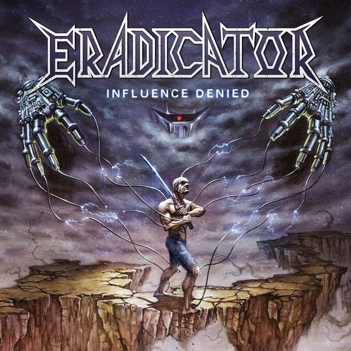 Eradicator – Influence Denied (PURPLE VINYL) vinyl record cover