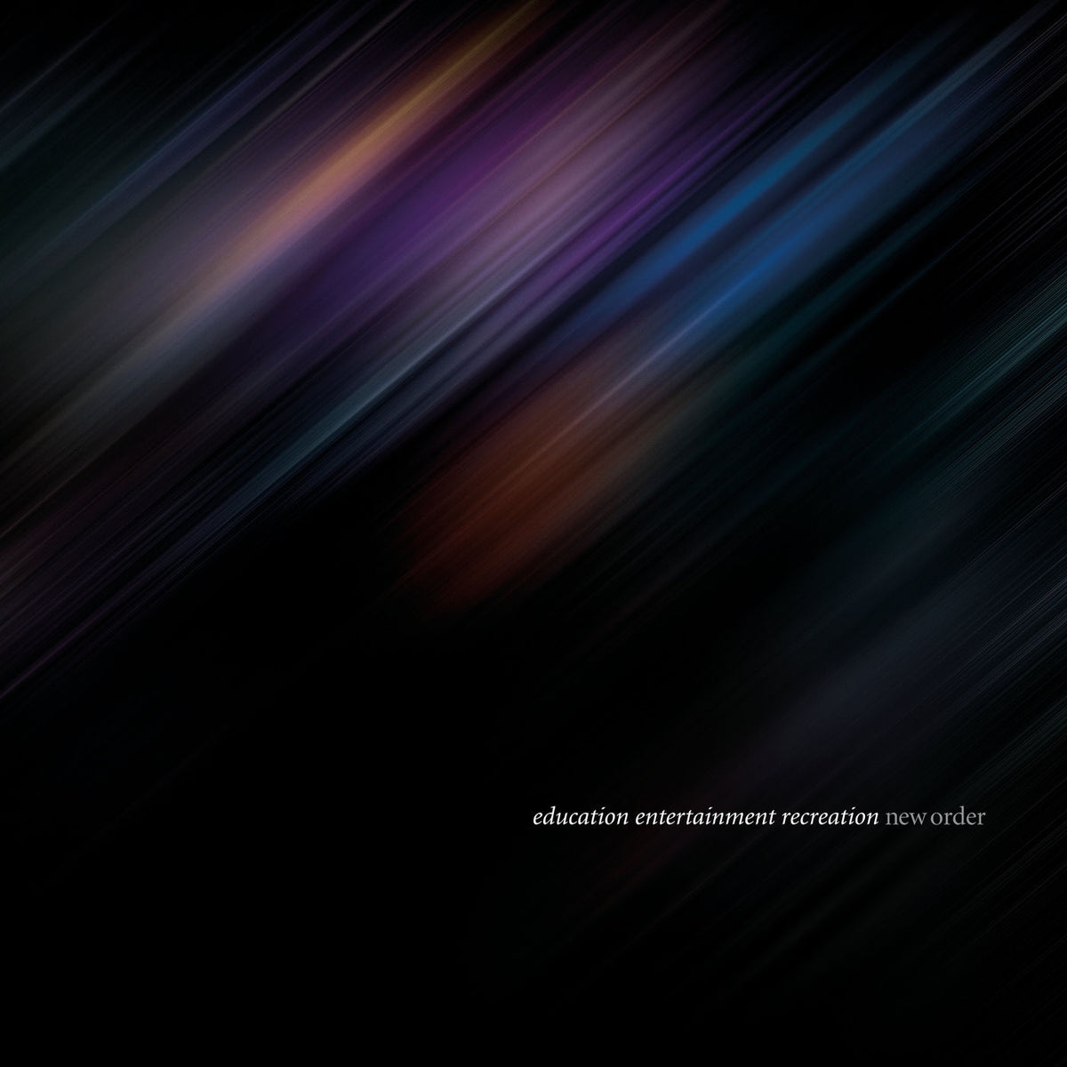 New Order – Education Entertainment Recreation vinyl record cover