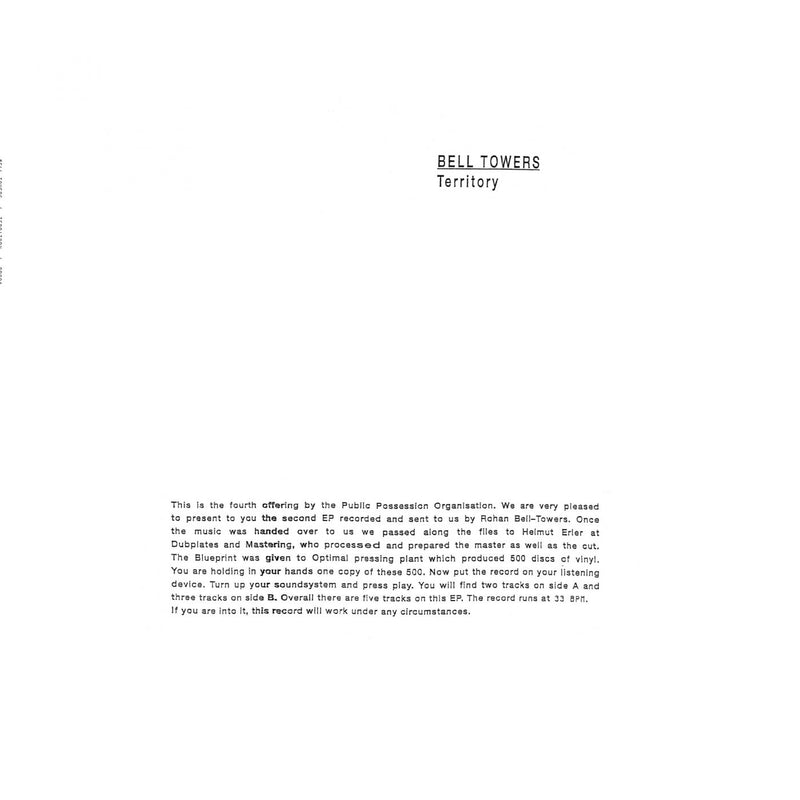 Bell Towers – Territory (2021) vinyl record cover