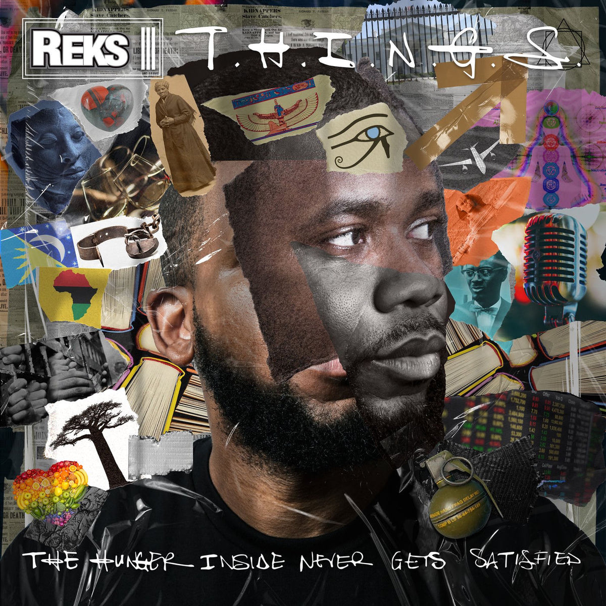 REKS – T.H.I.N.G.S. (The Hunger Inside Never Gets Satisfied) vinyl cover