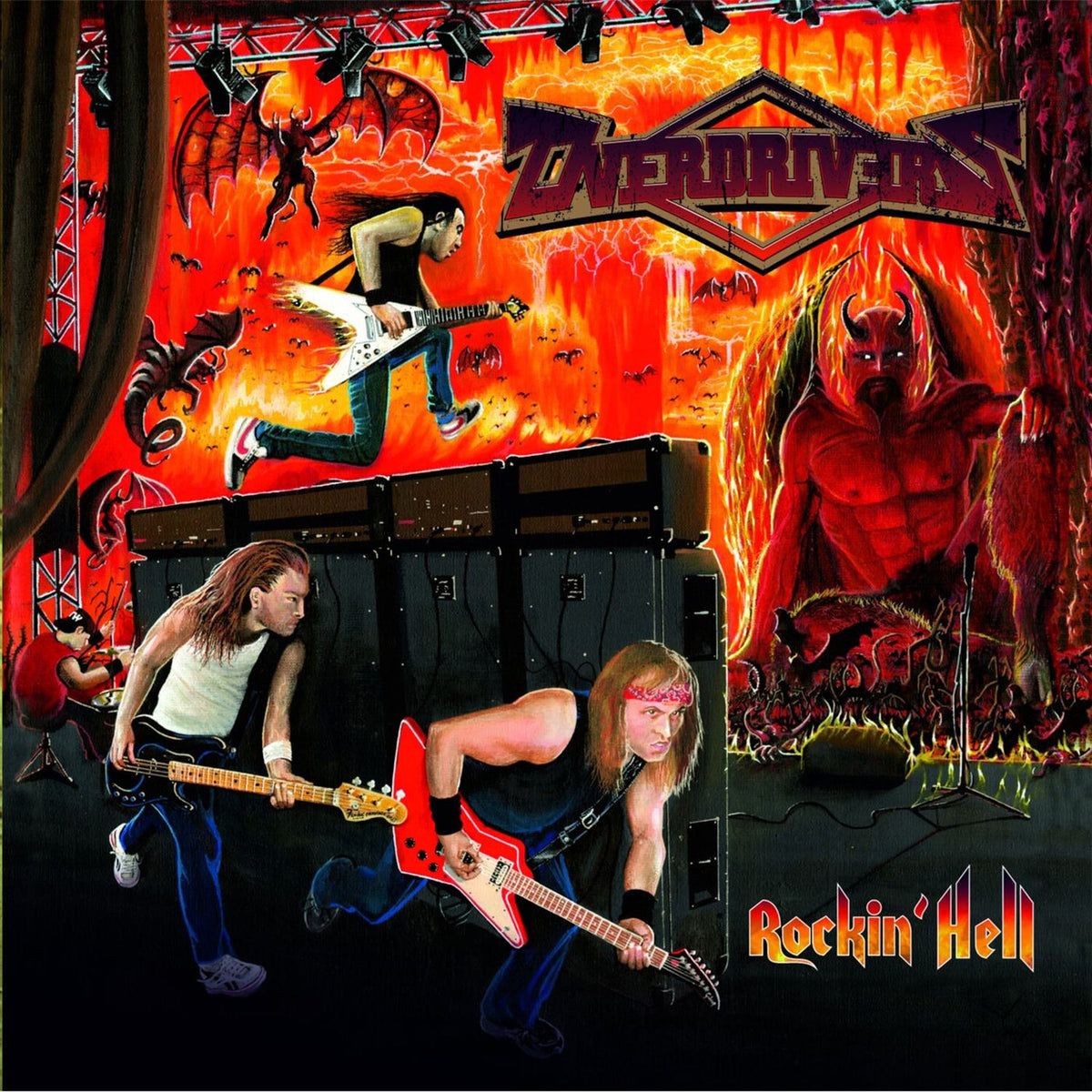 Overdrivers – Rockin' Hell vinyl record cover