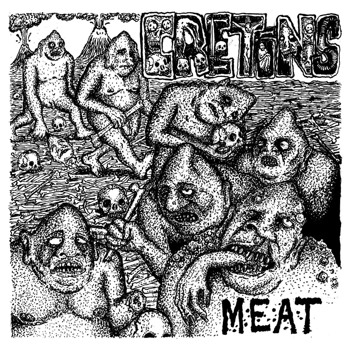 Cretins – Meat vinyl cover