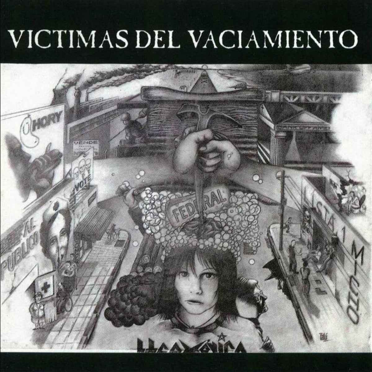 Hermetica – Victimas Del Vaciamiento vinyl record cover