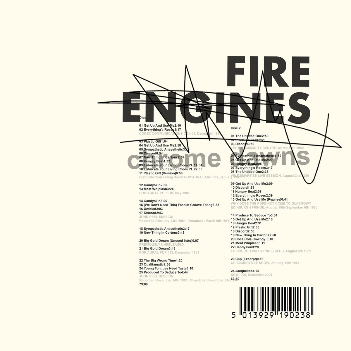 Fire Engines – Chrome Dawns vinyl record cover