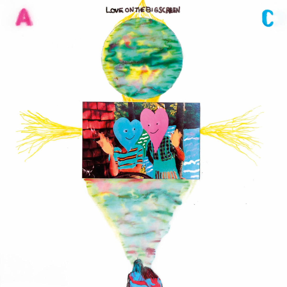 Animal Collective – Love On the Big Screen/Buddies On the Blackboard vinyl cover