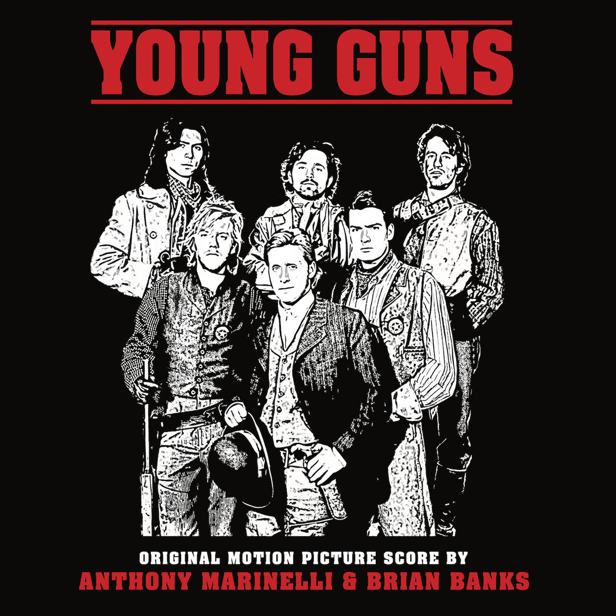 Anthony Marinelli and Brian Banks – Young Guns (Original Motion Picture Score) vinyl cover