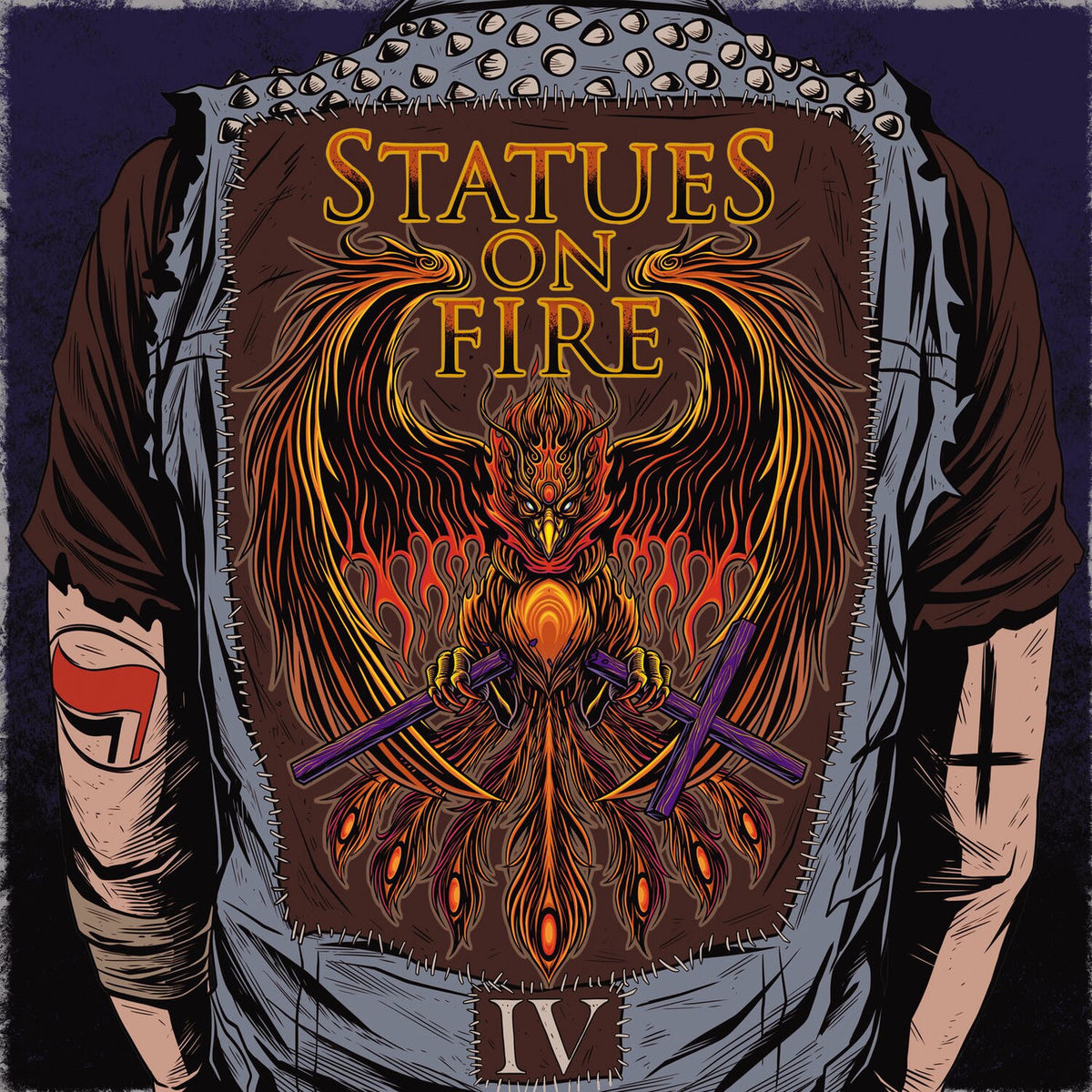 Statues On Fire – IV vinyl record cover
