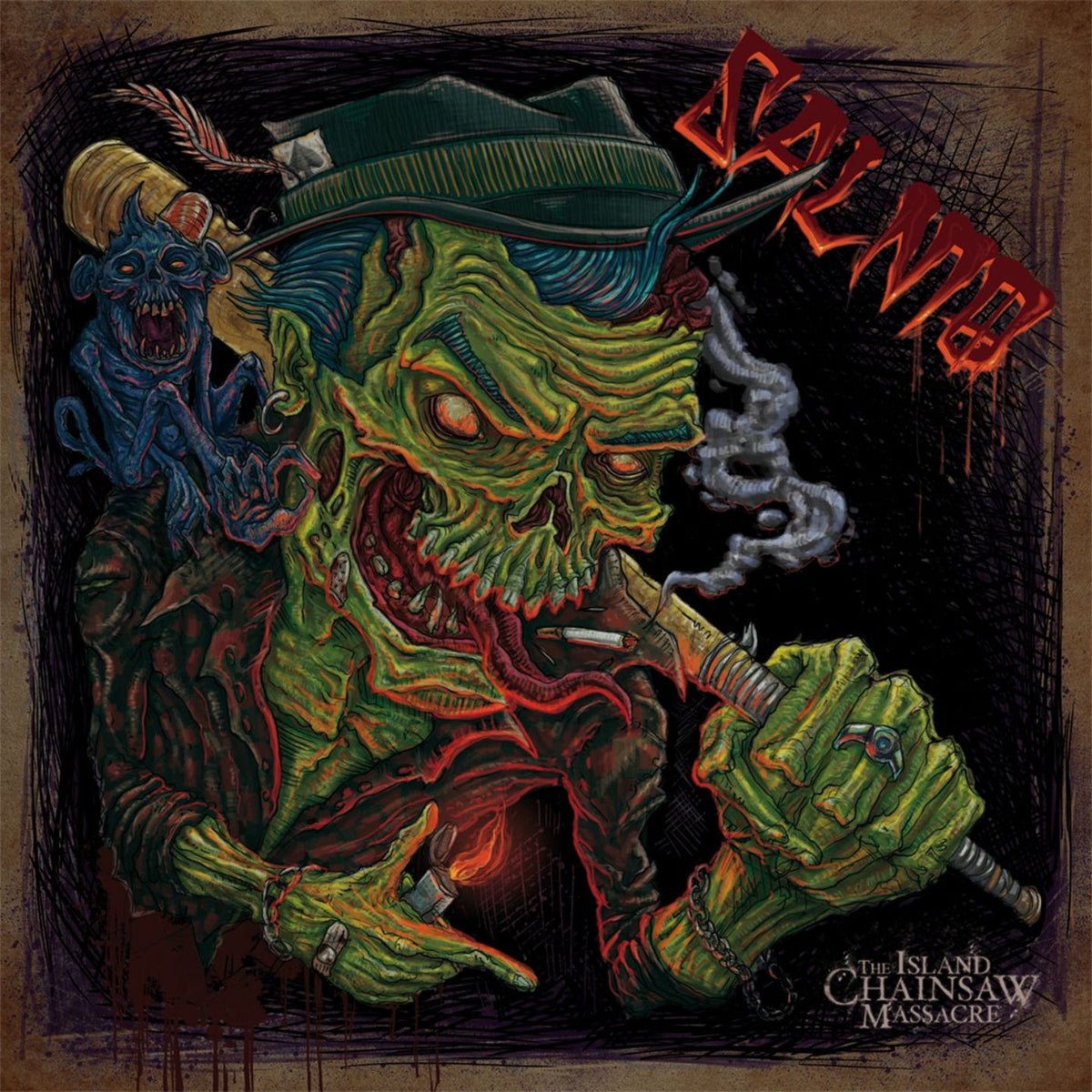 Salmo – Island Chainsaw Massacre vinyl record cover