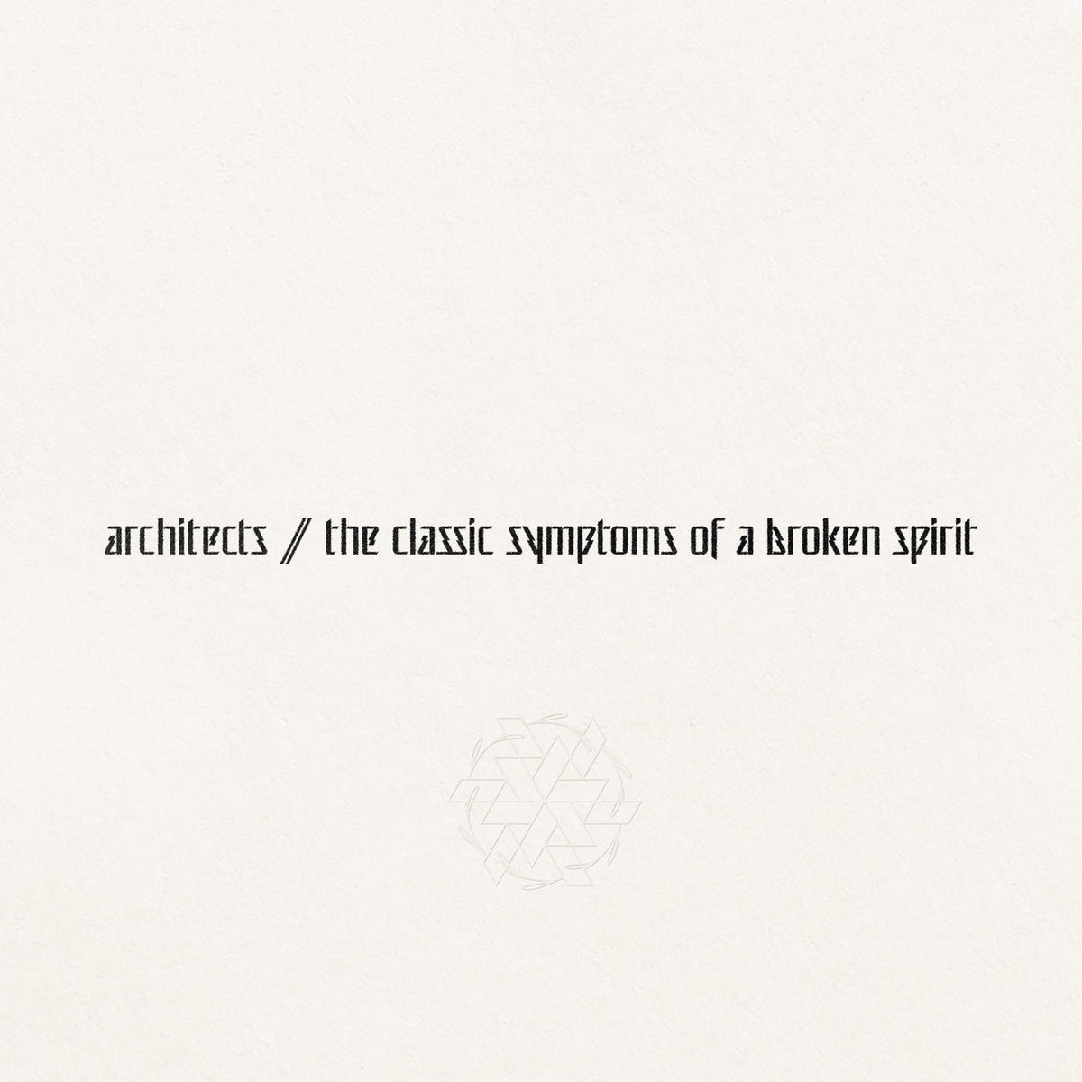 Architects – Classic Symptoms Of A Broken Spirit (Clear With Red Smoke Vinyl) (Coloured Vinyl) vinyl record cover