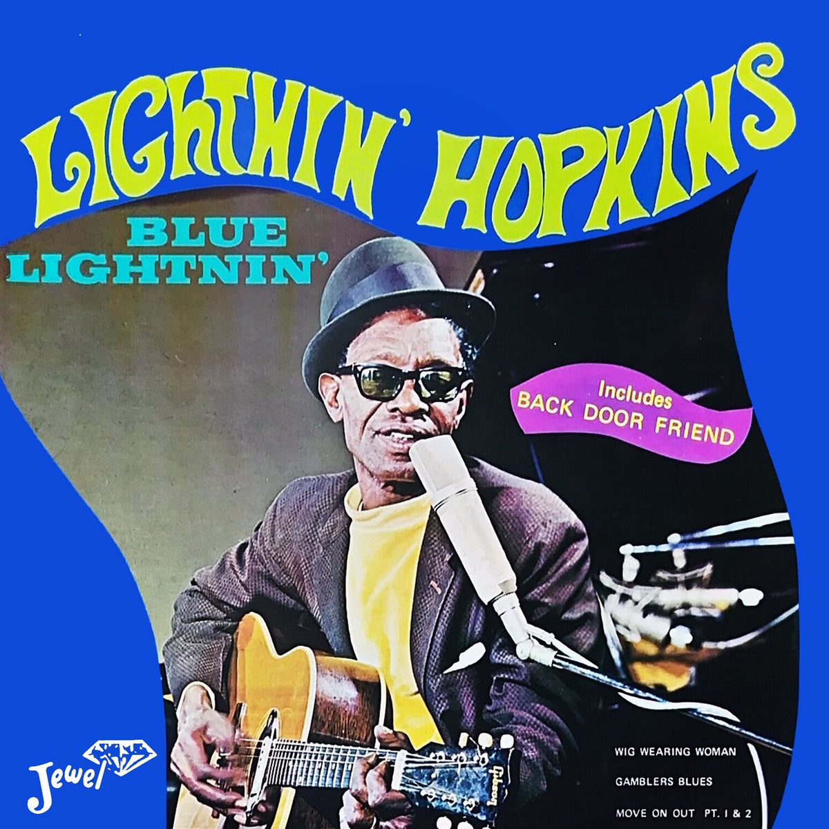 Lightnin' Hopkins – Blue Lightnin' vinyl record cover