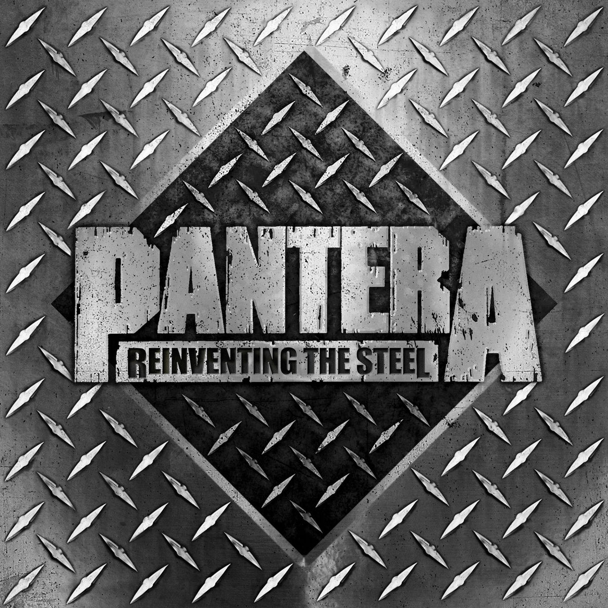 Pantera – Reinventing The Steel (White/Yellow Marbled Vinyl) vinyl record cover