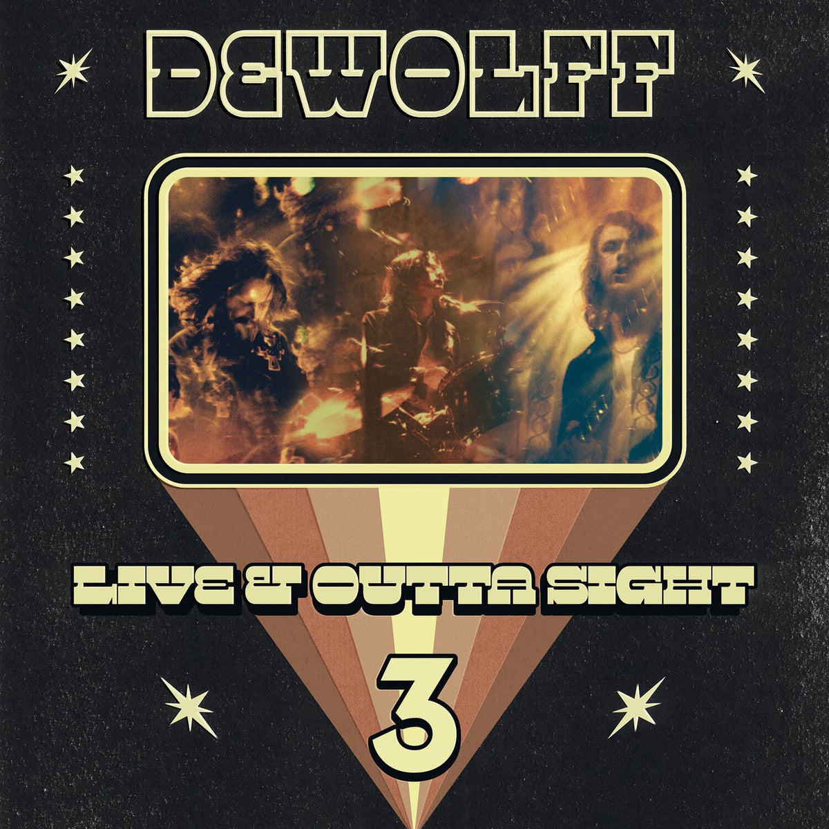 Dewolff – Live & Outta Sight 3 [3LP] (180 GRAM, CUT-OUT SLEEVE WITH PRINTED INNERSLEEVES, IMPORT) vinyl record cover