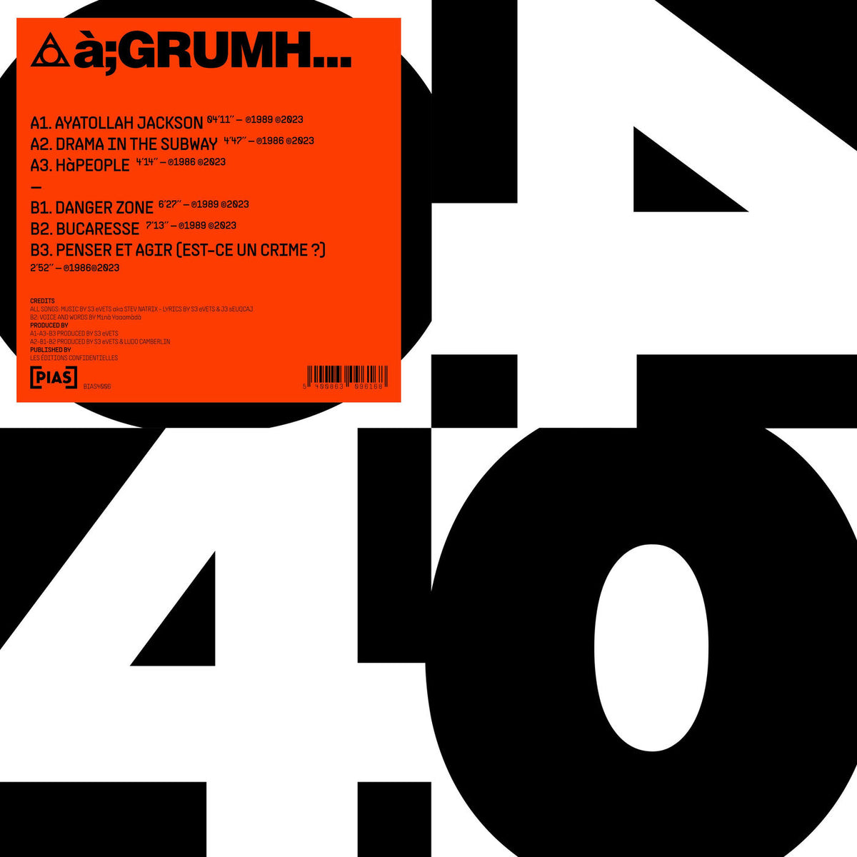 A;Grumh... – [PIAS] 40 vinyl cover
