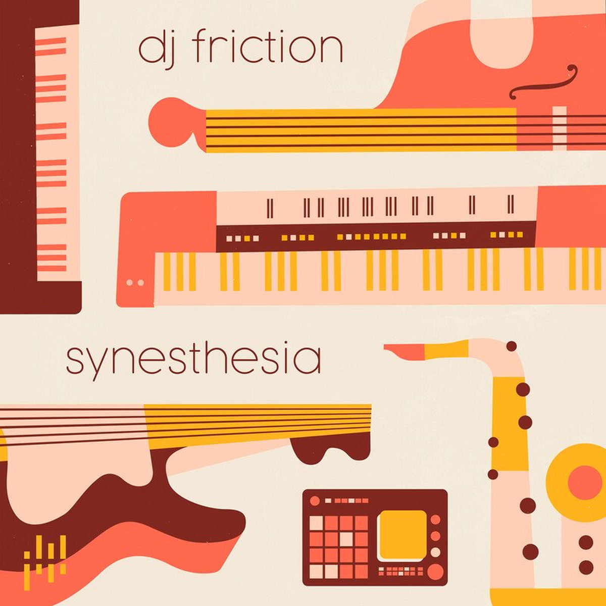 Dj Friction – Synesthesia [LP] vinyl record cover