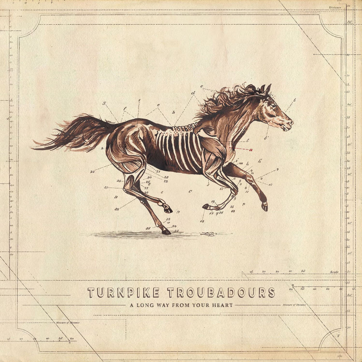 Turnpike Troubadours – A Long Way from Your Heart vinyl record cover