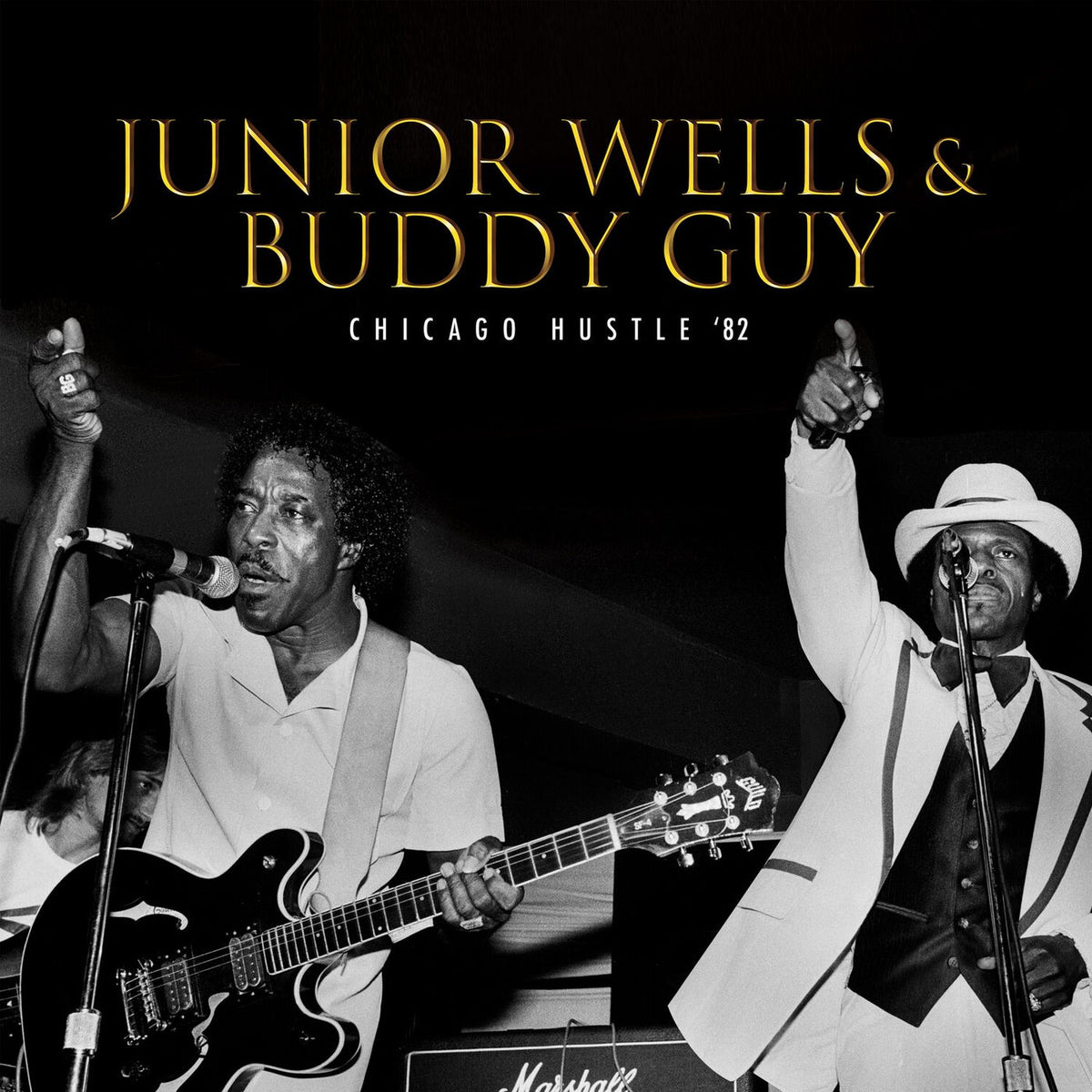 Junior Wells – Chicago Hustle - Live '82 vinyl cover