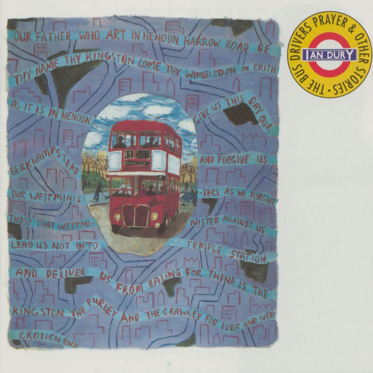 Ian Dury – The Bus Driver's Prayer and Other Stories vinyl record cover