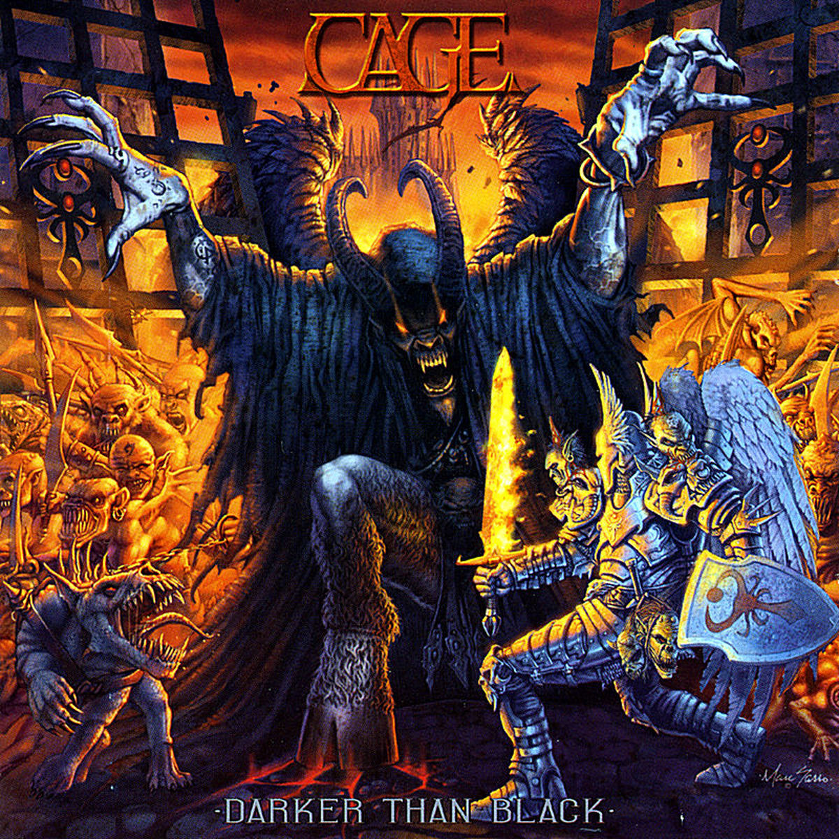 CAGE – Darker Than Black vinyl record cover