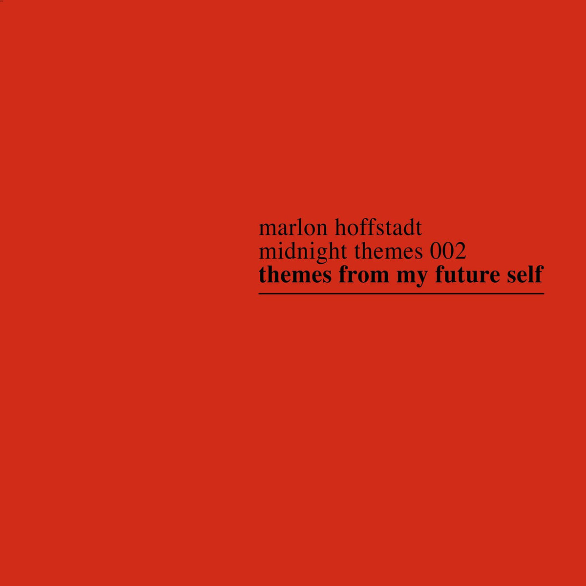 Marlon Hoffstadt – Themes from My Future Self vinyl cover