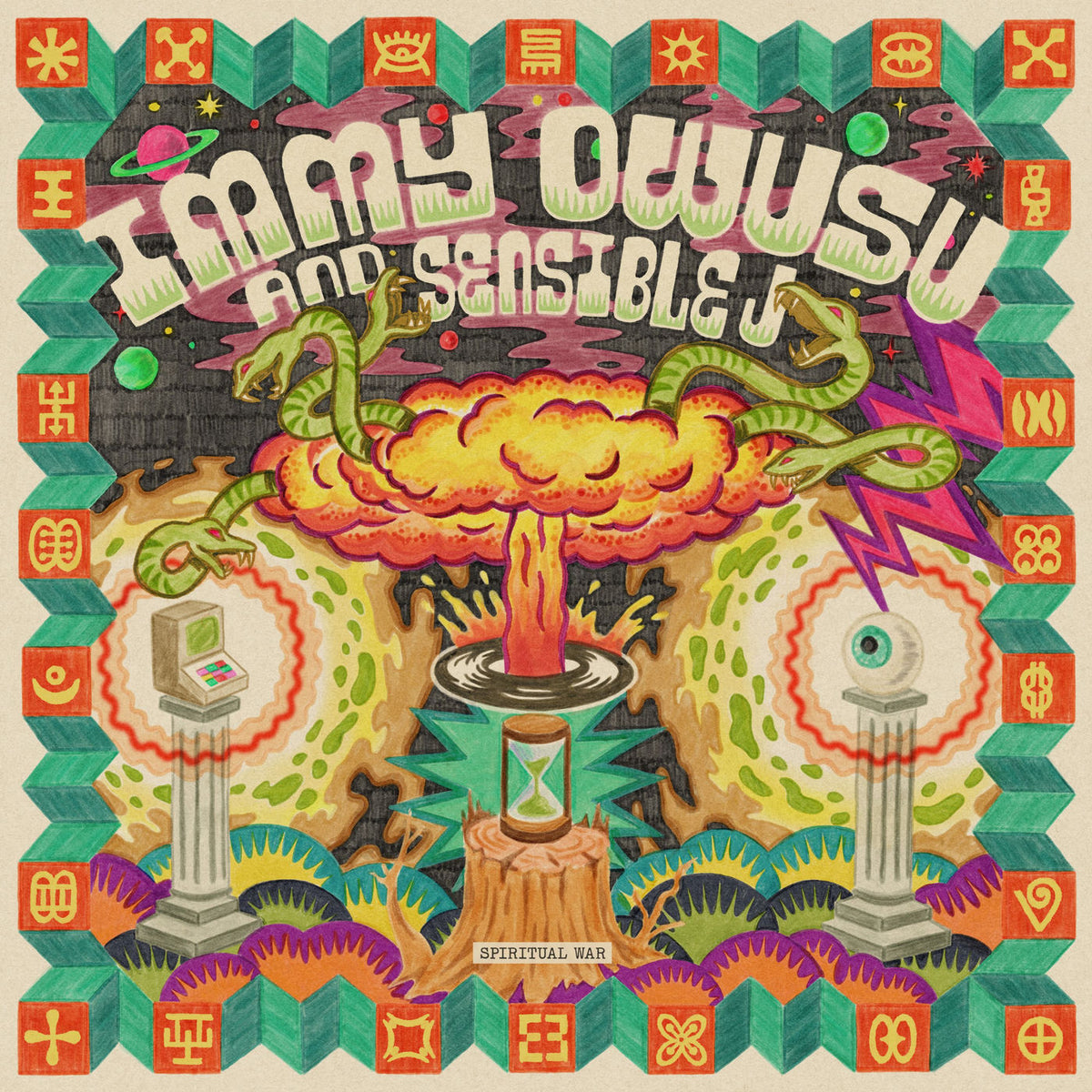 Immy Owusu – Spiritual War vinyl cover