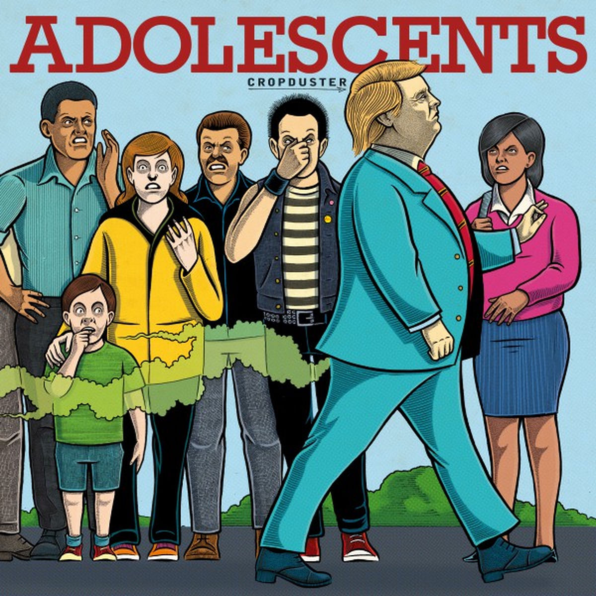 Adolescents – Cropduster vinyl record cover