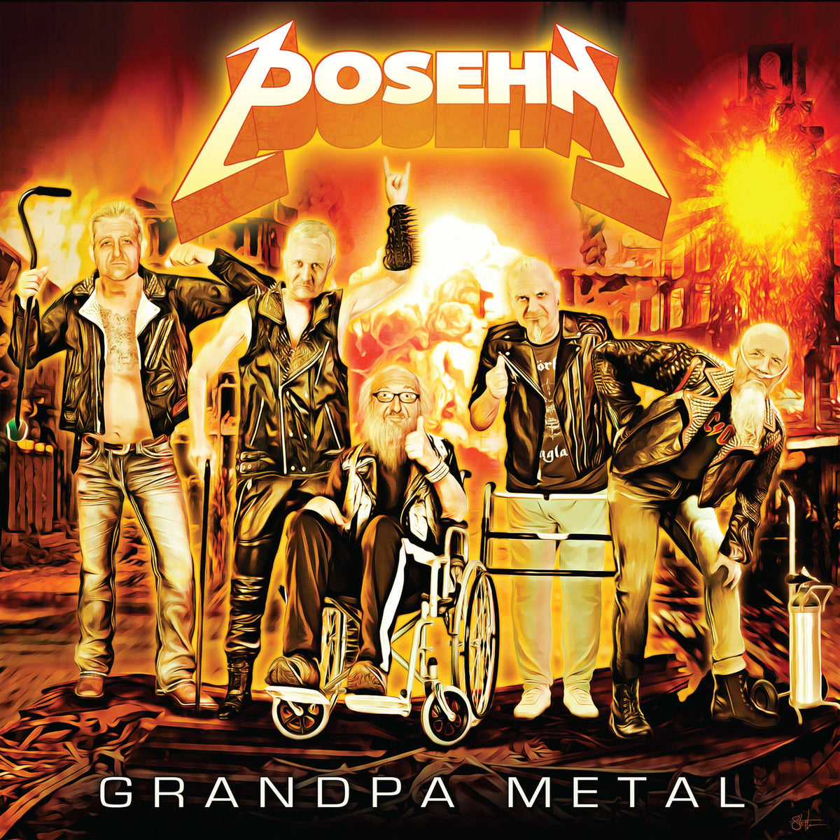 Posehn – Grandpa Metal vinyl record cover