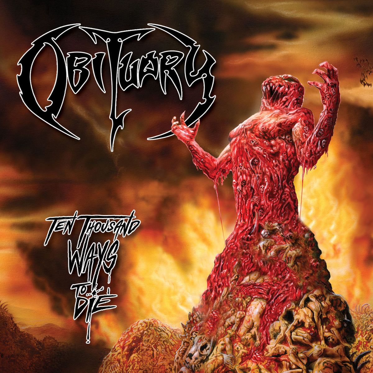 Obituary – Ten Thousand Ways to Die vinyl record cover