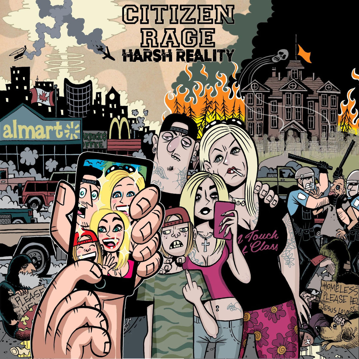 Citizen Rage – Harsh Reality vinyl record cover