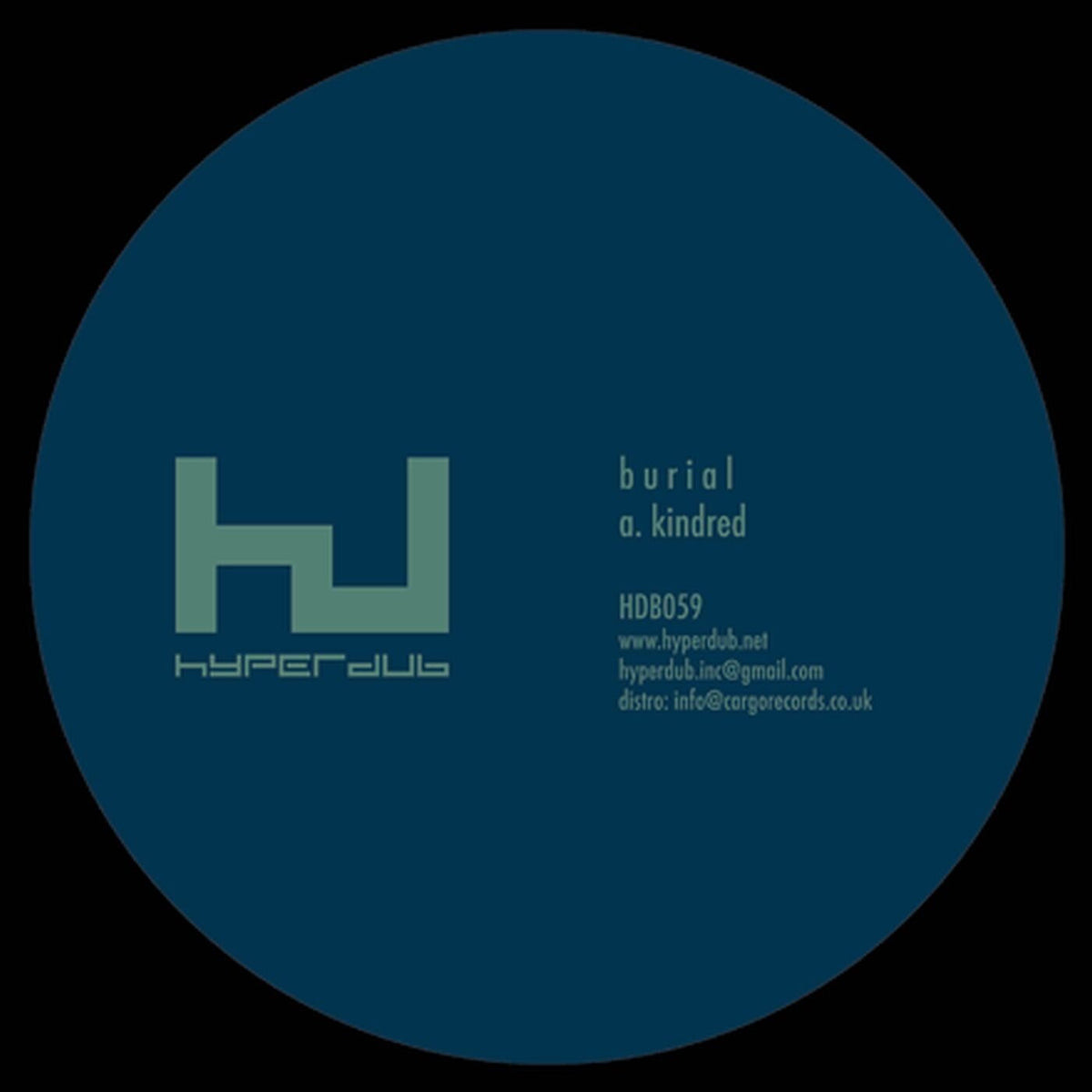 Burial – Kindred EP vinyl cover