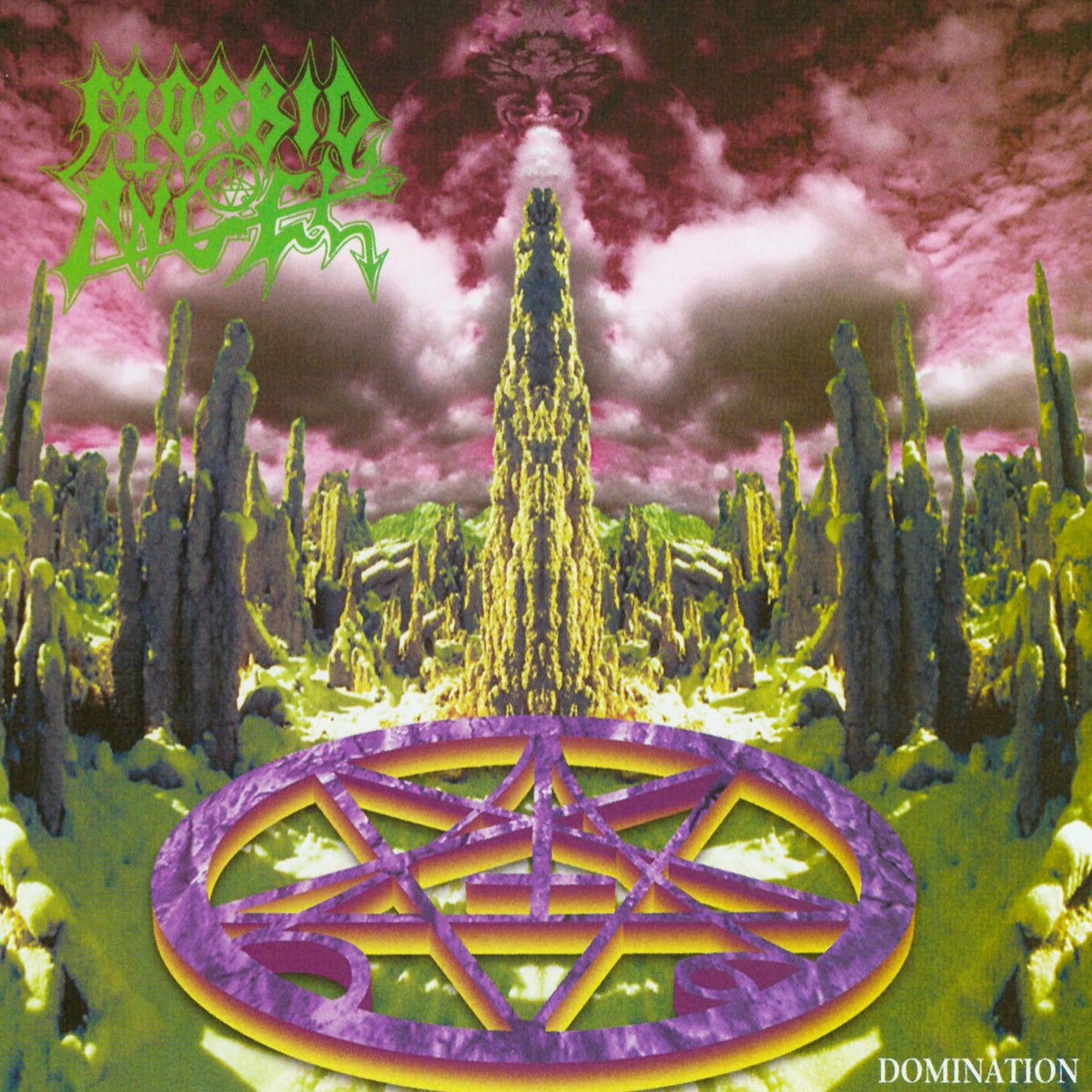 Morbid Angel – Domination (White Vinyl) (Phd Exclusive) vinyl record cover
