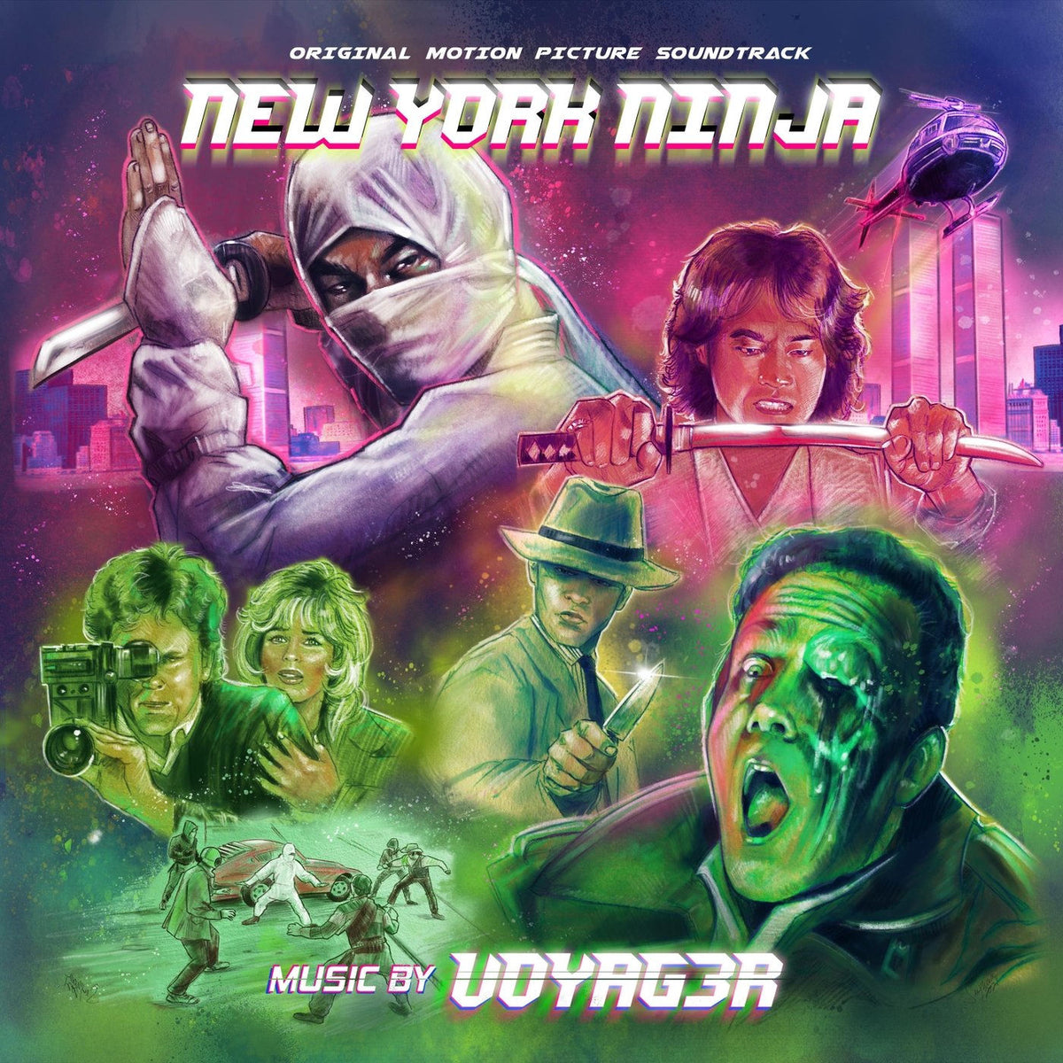 Voyag3r – New York Ninja (Original Motion Picture Soundtrack) vinyl cover