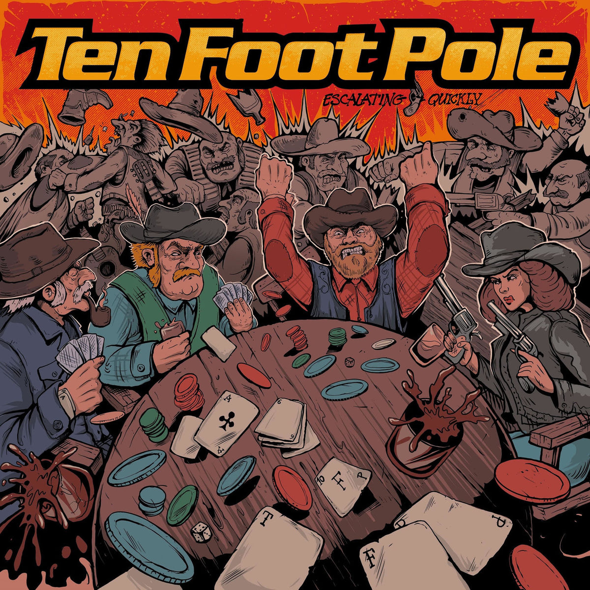 Ten Foot Pole – Escalating Quickly vinyl record cover